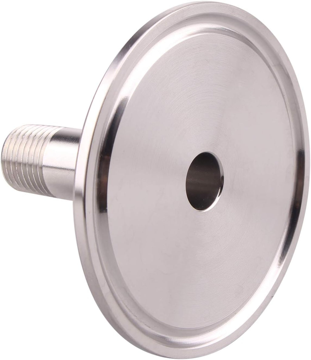DERNORD Sanitary Male Threaded Pipe Fitting to 2 INCH (OD 64mm Ferrule) TRI CLAMP (Pipe Size: 1/4" NPT （2 Inch Tri clamp）)