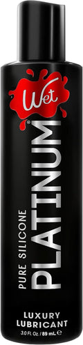 Wet Platinum Silicone Lube, Ultra Smooth, Long Lasting Glide - 3 Fl Oz