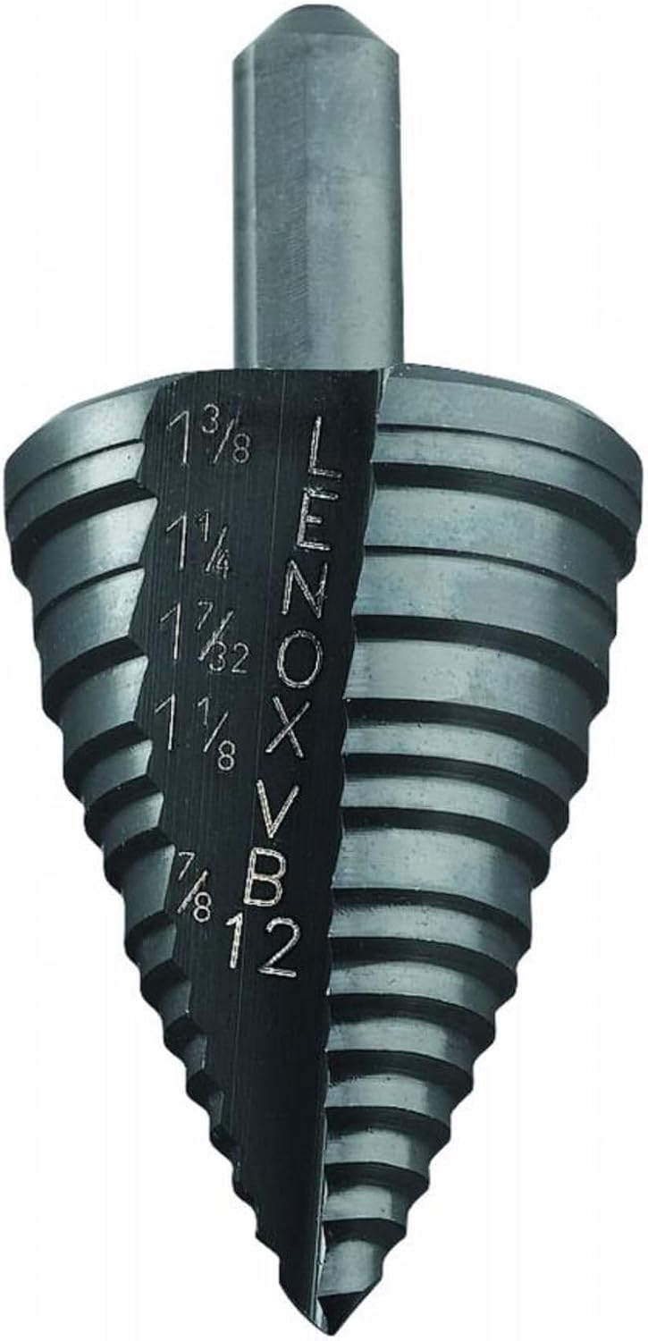 Lenox Tools Step Drill Bit, 7/8-Inch to 1-3/8-Inch with 3/8-Inch Shank (30912VB12)