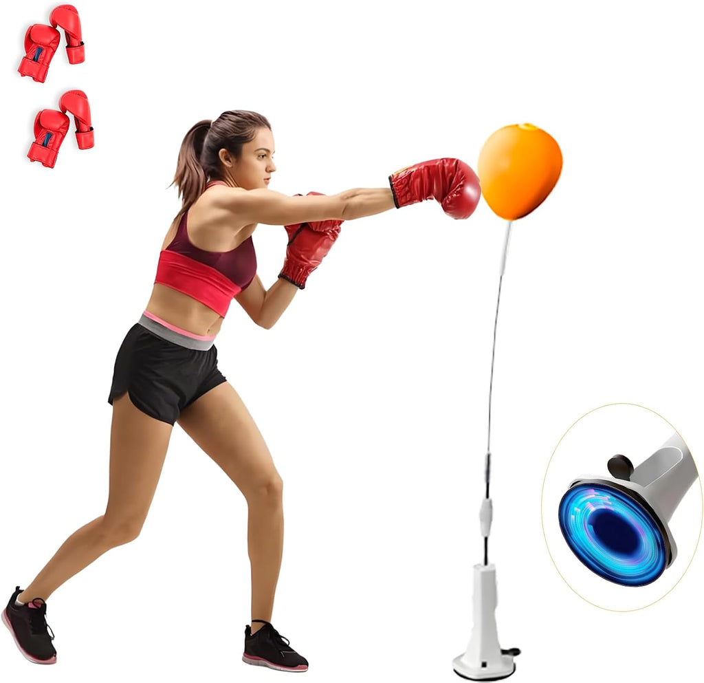 Reflex Bag, Punching Bag with Stand, Boxing Bag for Teens and Adults,Adjustable Boxing Ball with Suction Cup