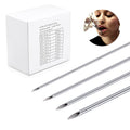 50PCS Mixed Body Piercing Needles, 12G 14G 16G 18G 20G Disposable Sterile Stainless Steel Piercing Needles for Ear