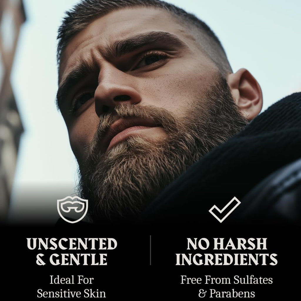 Beard Shampoo & Conditioner - 10 Oz Each, Unscented