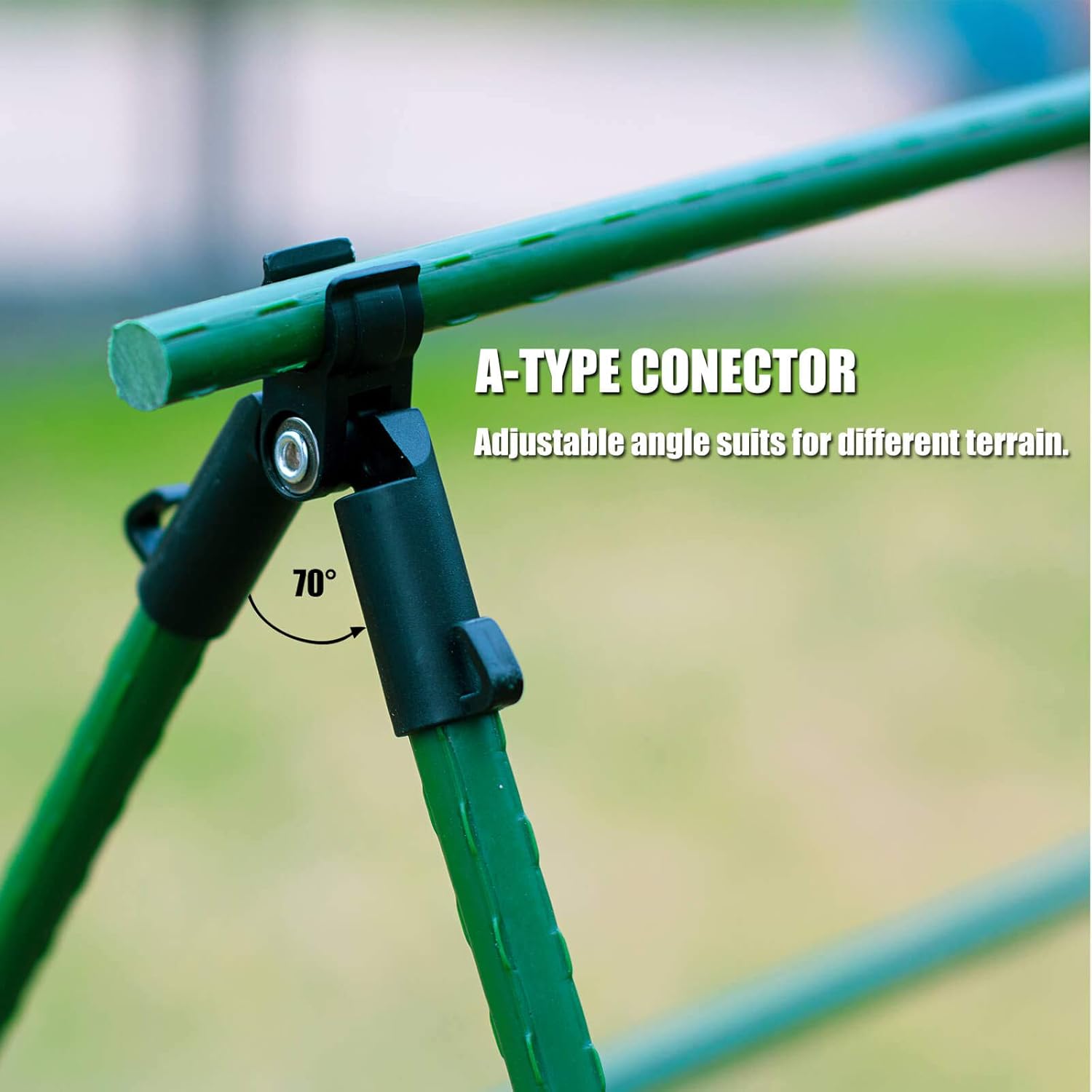 50PCS Connector Clip Set for 11mm Plant Trellis Gardening Stakes | Include A-Type Connecting Pipe, Joint Buckle Clip