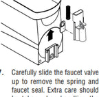 White Faucet Valve, Replaces BUNN 32191