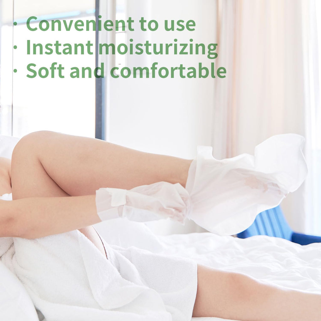 Moisturizing Foot Mask with Shea Butter and Goat Milk, Hydrating Foot Masks for Dry Cracked Feet, Dry Skin