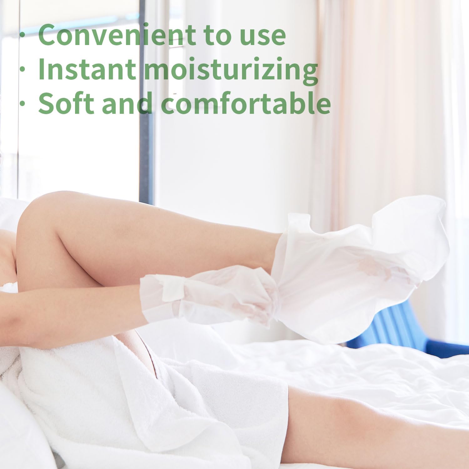 Moisturizing Foot Mask with Shea Butter and Goat Milk, Hydrating Foot Masks for Dry Cracked Feet, Dry Skin