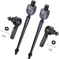 4Pcs Inner and Outer Tie Rod ES3438 EV427 for Nissan Altima 2002-2006