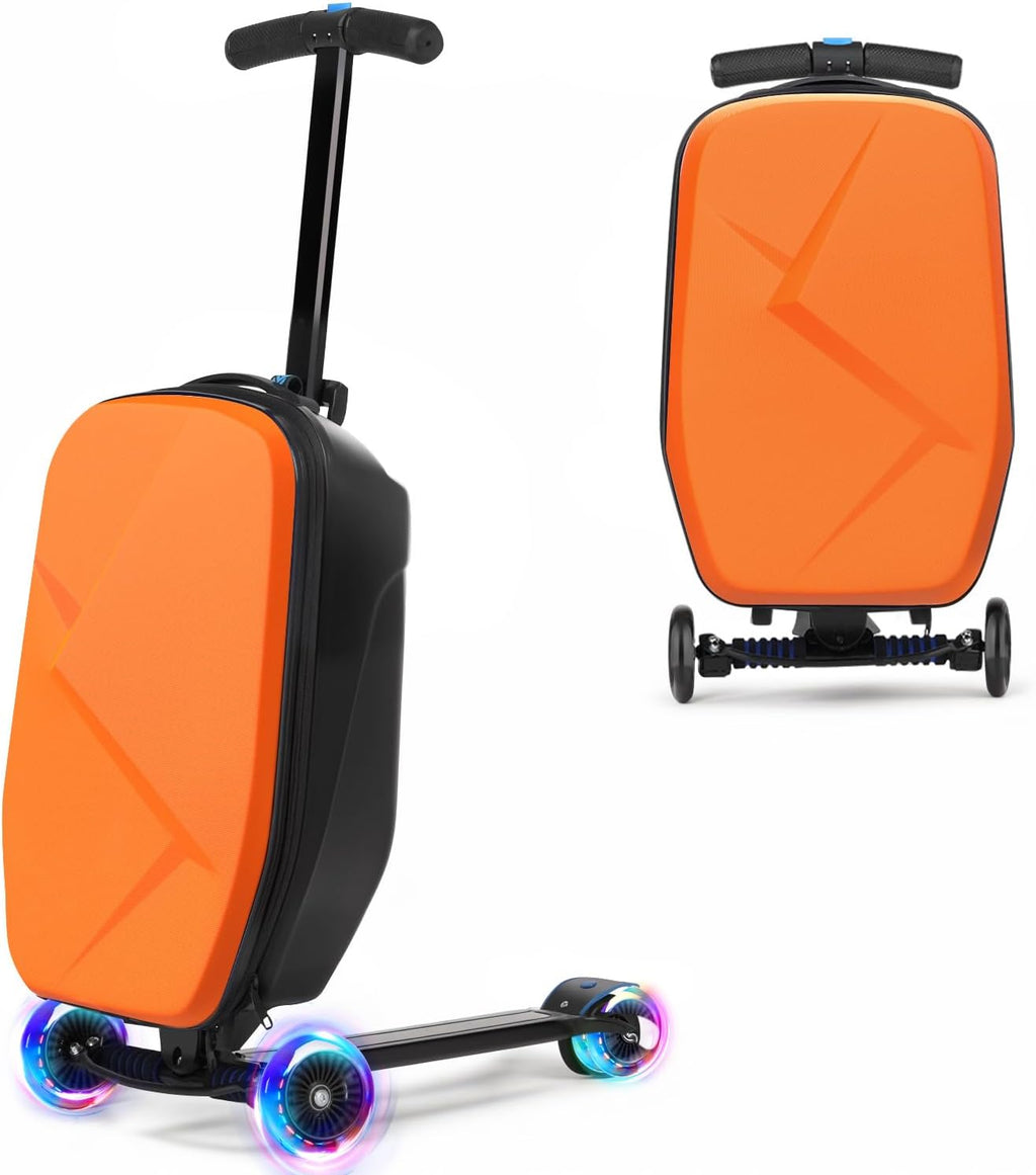 Scooter Luggage for Kids, Ride On Suitcase, Lightweight Foldable Luggage
