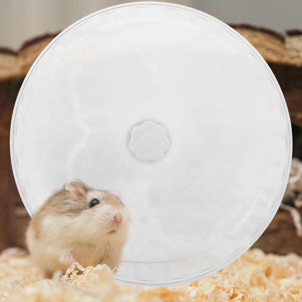 Silent Hamster Running Wheel Large 12-Inch Exercise Wheel for Hamsters Chinchillas Gerbils Sturdy Crystal Design Dual