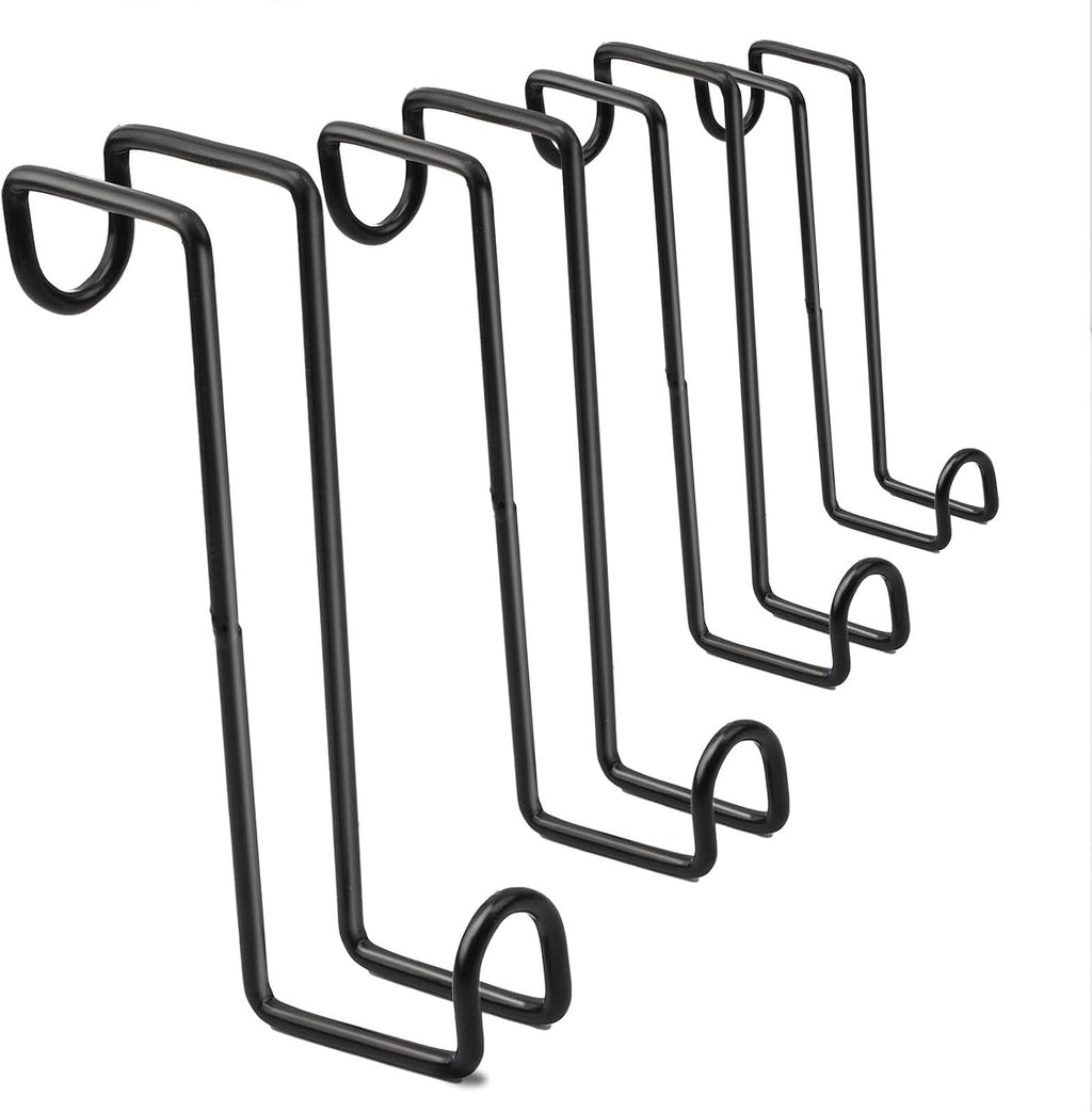 8 Inch Tack Hook,Heavy Duty Metal Over Rail Tack Hooks Stall Hooks for Hanging Horse Bridles Halters and Buckets,4Pcs