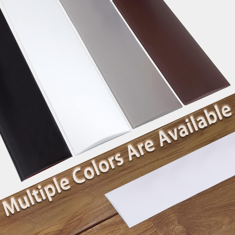 Vinyl Floor Transition Strip Self Adhesive 2" Wide, Pure Color