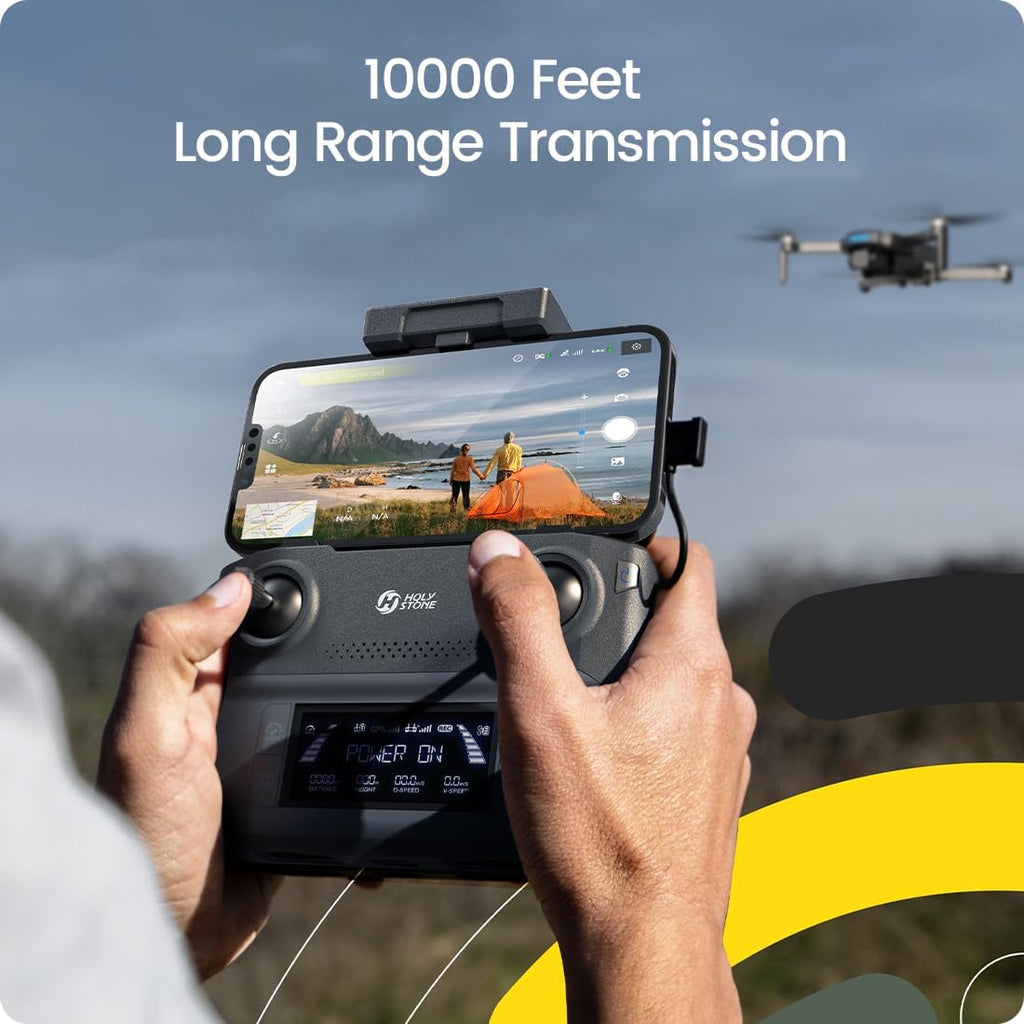 GPS Drone with 4K UHD Camera for Adults Beginner; HS360S 249g Foldable FPV RC Quadcopter with 10000 Feet Control