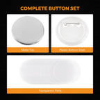 500 Sets 37mm / 1.46 in Button Supplies for Pin Maker Machine