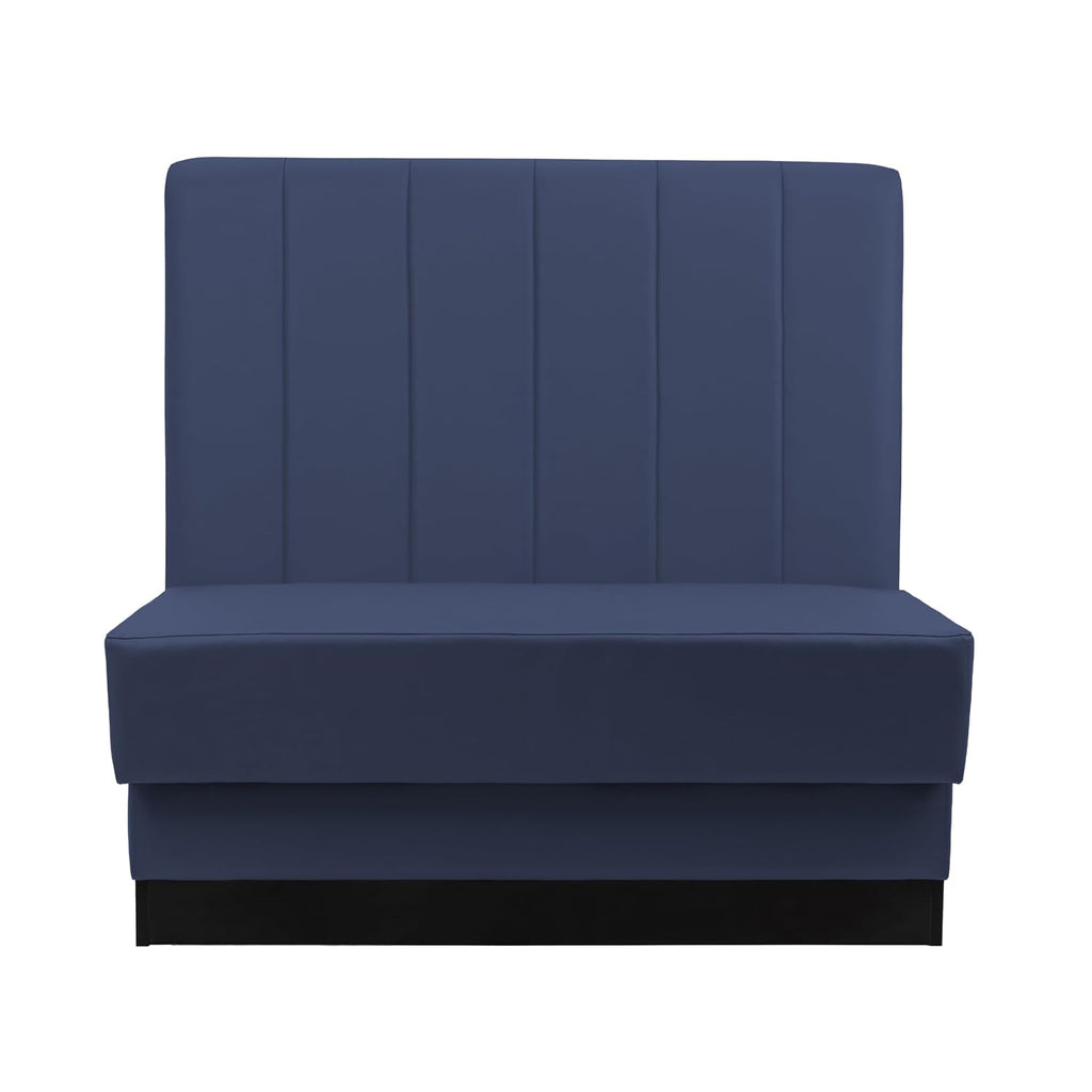 FDP Pro Series Channel Back Single-Sided Restaurant Booth - Navy, 15428-NV
