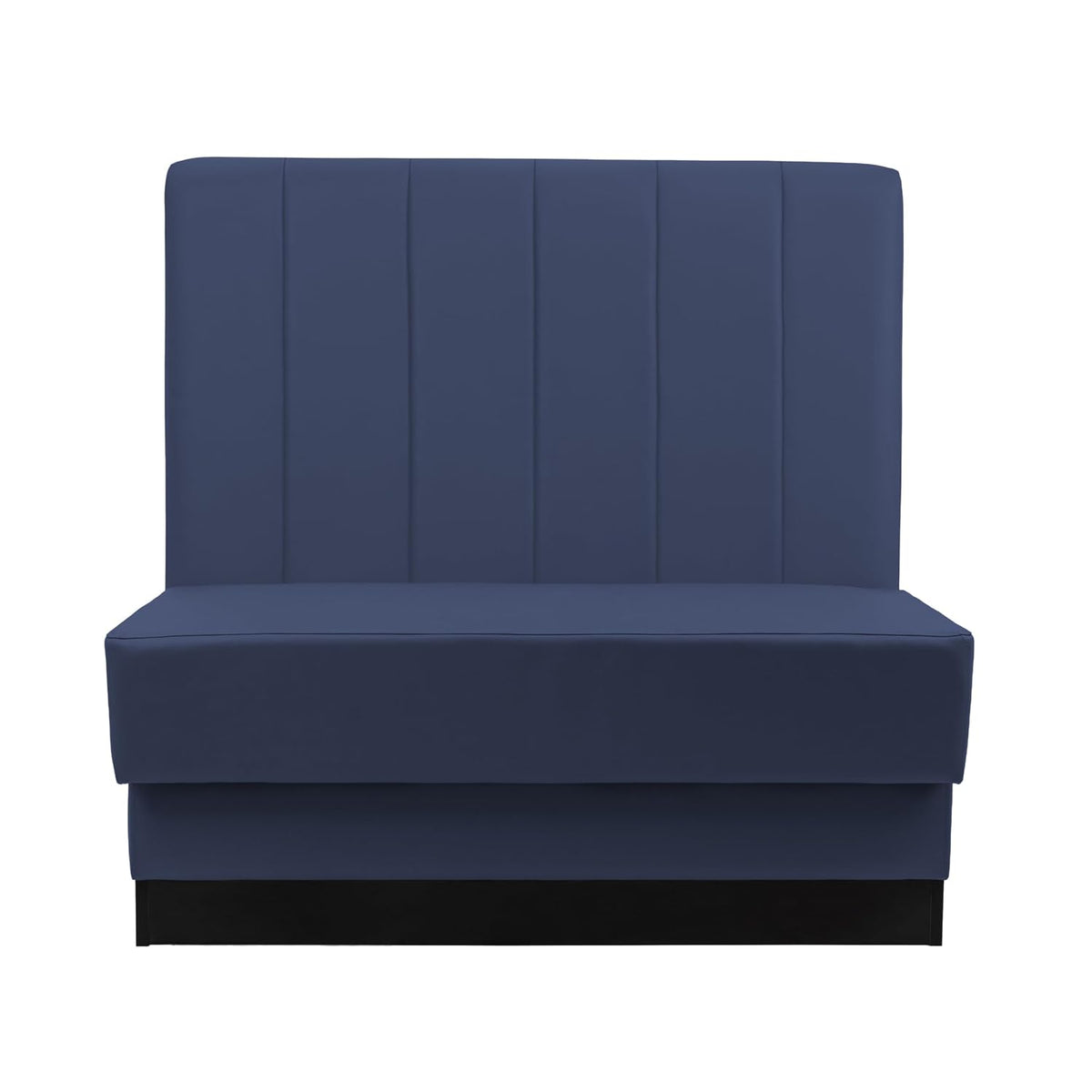 FDP Pro Series Channel Back Single-Sided Restaurant Booth - Navy, 15428-NV