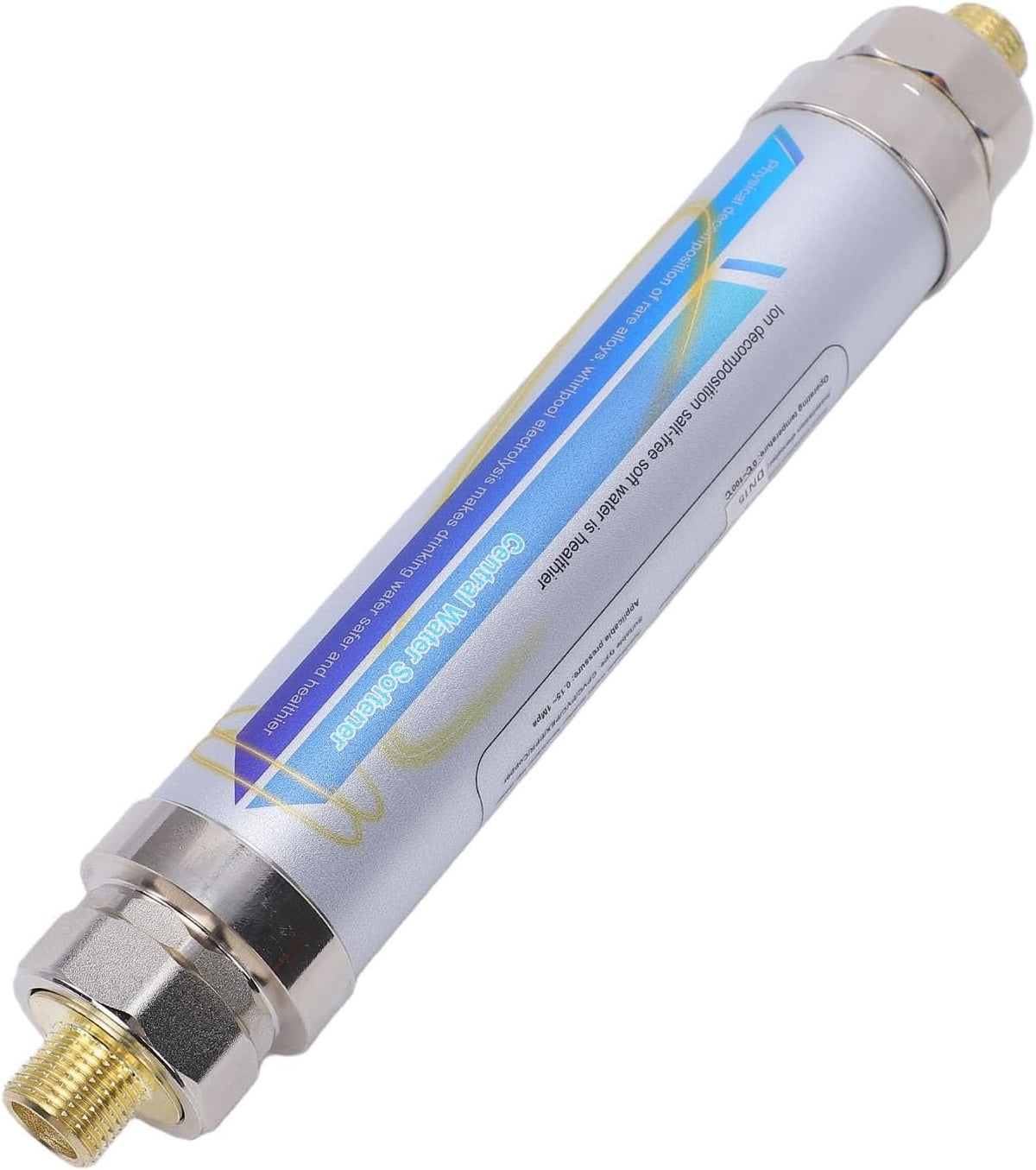 No Salt Water Softener, Stainless Steel Magnetic Water Descaler System for Whole House, Prevents Limescale in Pipes