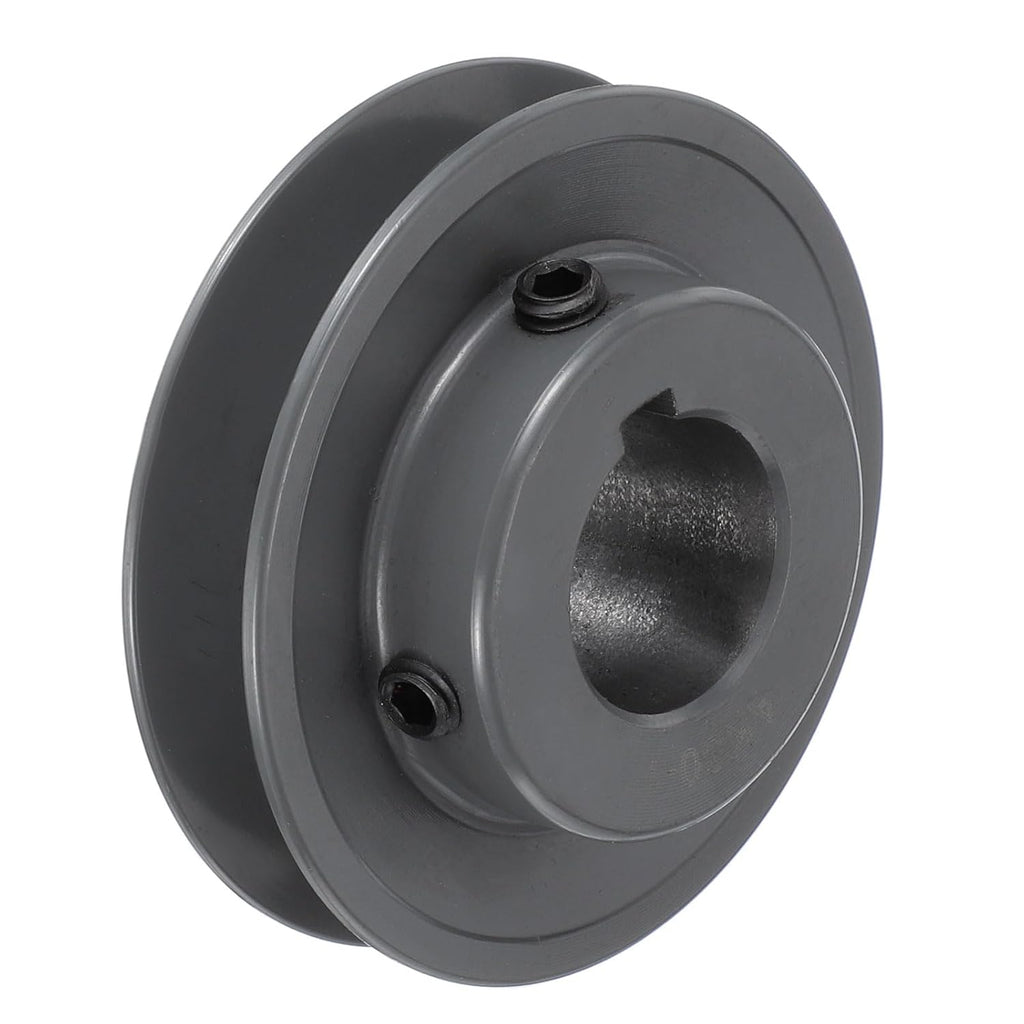 uxcell AK30-1 V-Belt Sheave 1" Bore, 3.05" OD, Single Groove Web Sheave