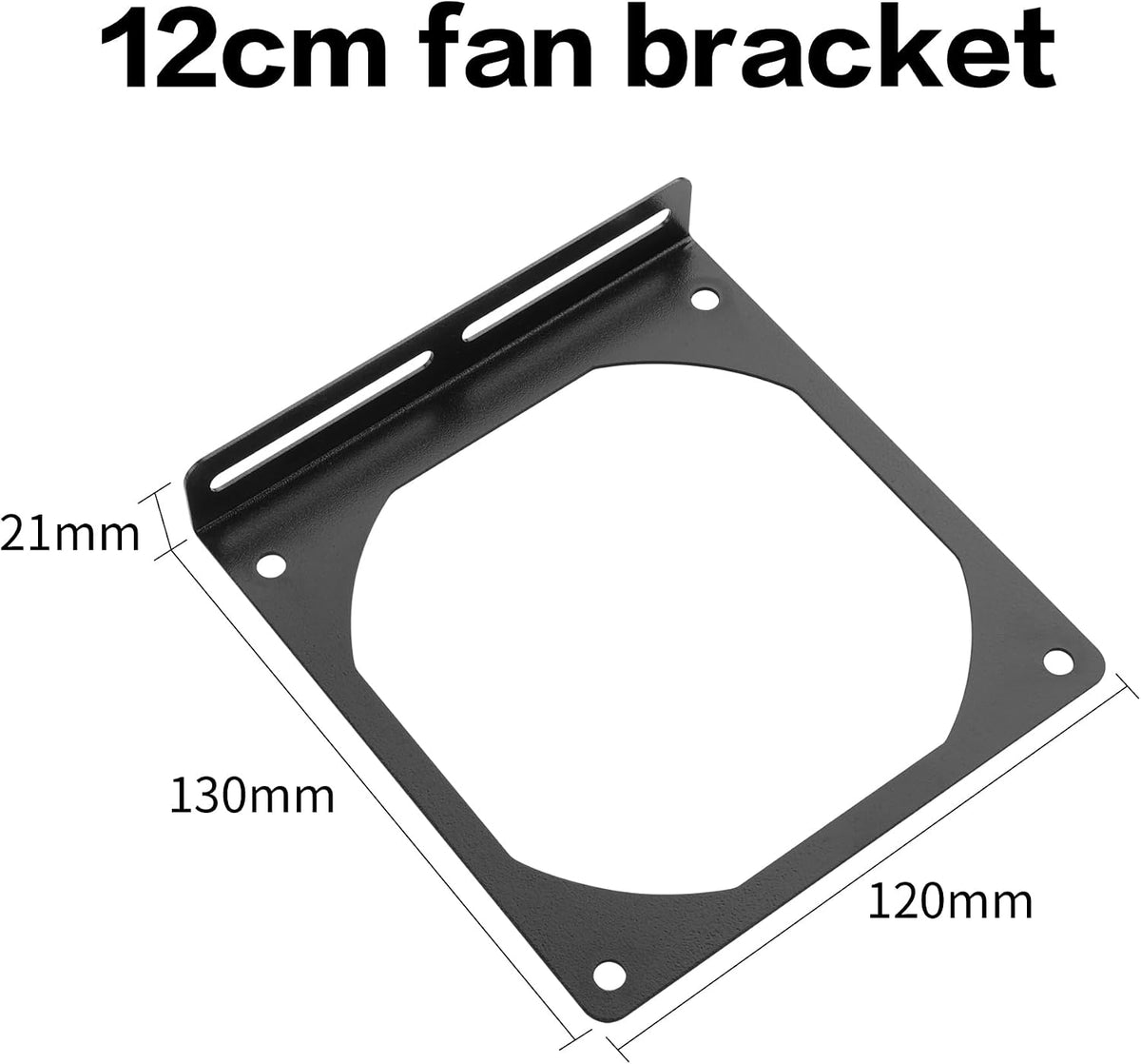 YAODHAOAD Fan Mount Stand Bracket, Metal Computer Case Fan Mount Rack Kit, Universal PC Case Fan Holder Accessory for Enhanced Cooling System DIY (2PCS) (12CM)