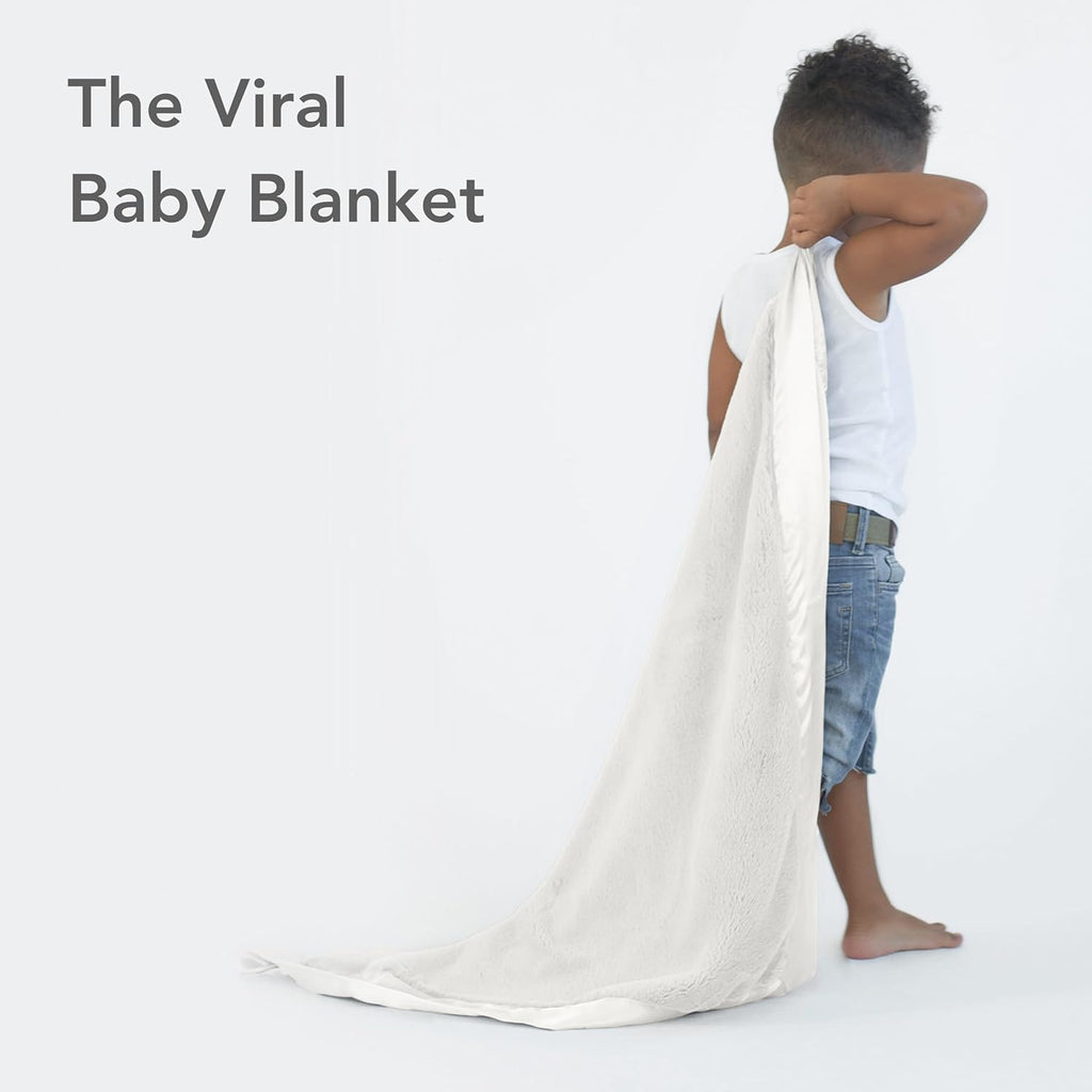 Posh Mink Baby Blanket - Double-Sided Ultra Soft Plush Fabric, for New Moms, Newborn Must-Have for Girls & Boys, Cozy