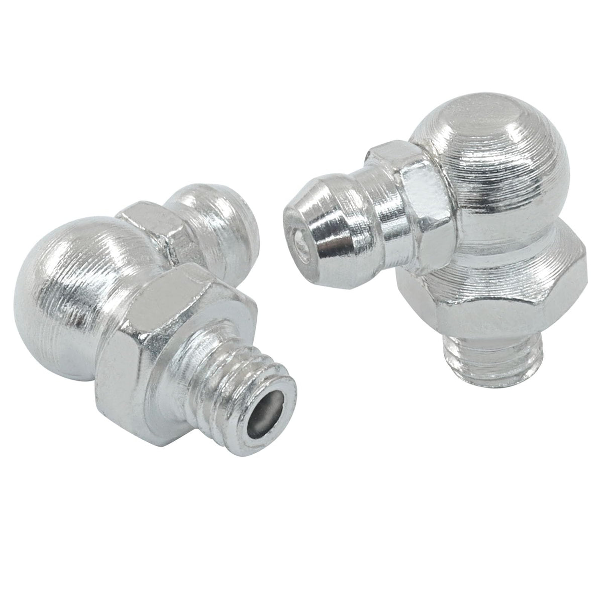 LDEXIN M6 90 Degree Grease Fitting, Brass M6 x 1mm Male Thread Zerk Nipple Nozzle Fittings, 20Pcs