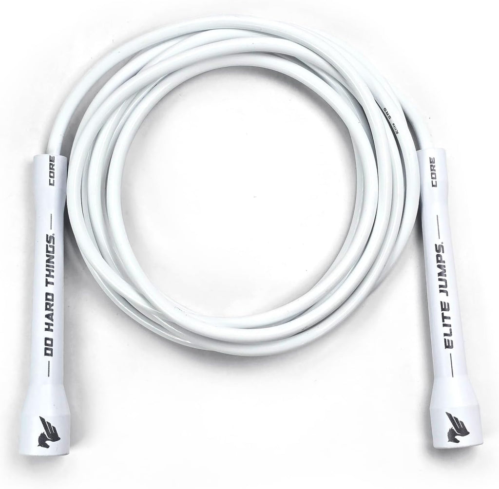 Elite Jumps Adjustable Jump Rope – 6mm PVC Training Rope for Fitness & Cardio | Indoor/Outdoor Skipping Rope with