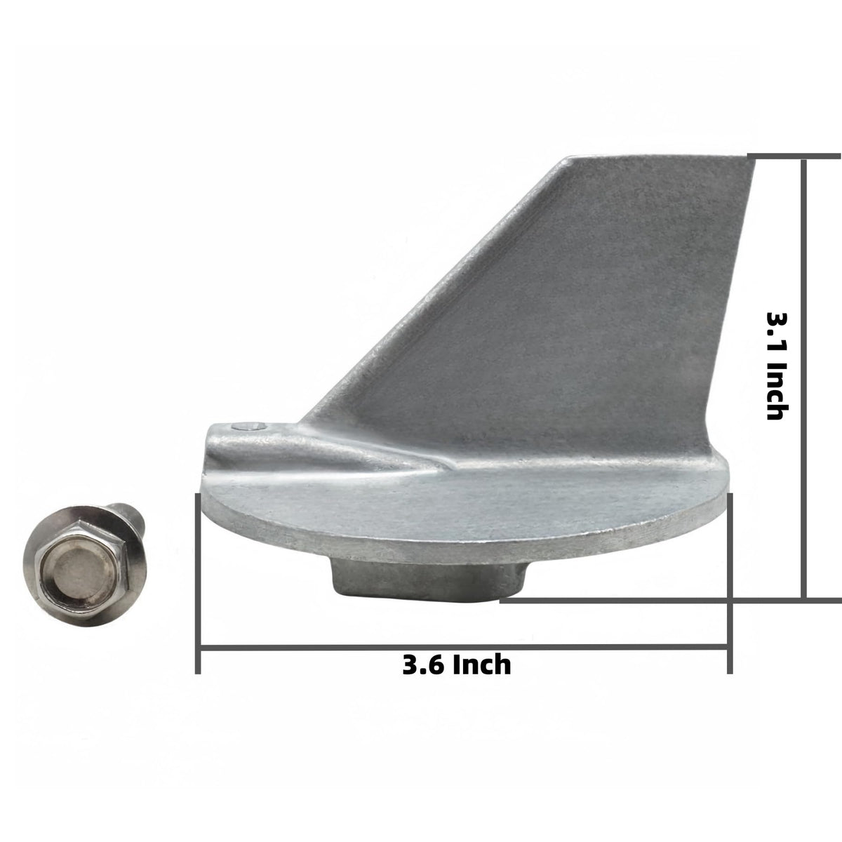 Heurofosh 6E5-45371-01 Outboard Trim Tab Anode for Yamaha 115-225 HP Motors