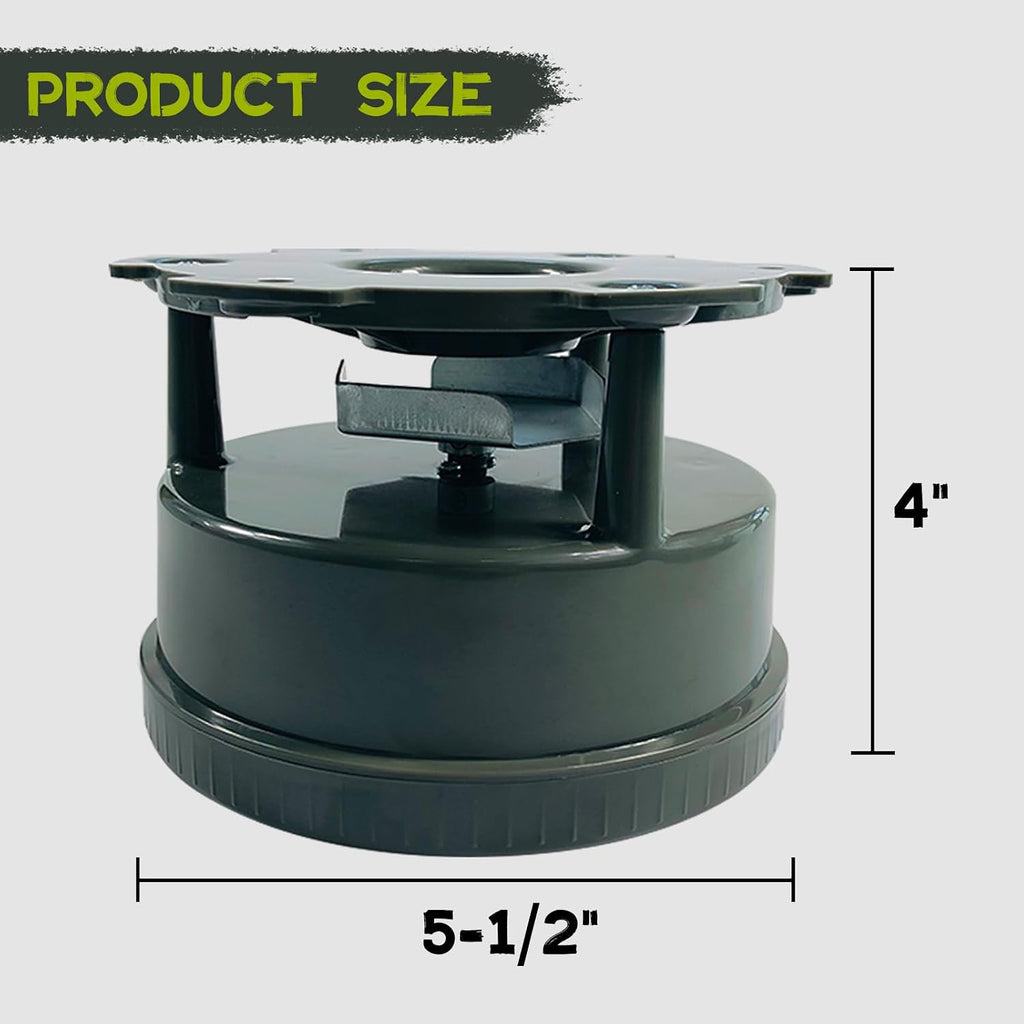 Deer Feeder Kit with Digital Timer and Metal Spinner for Hunting