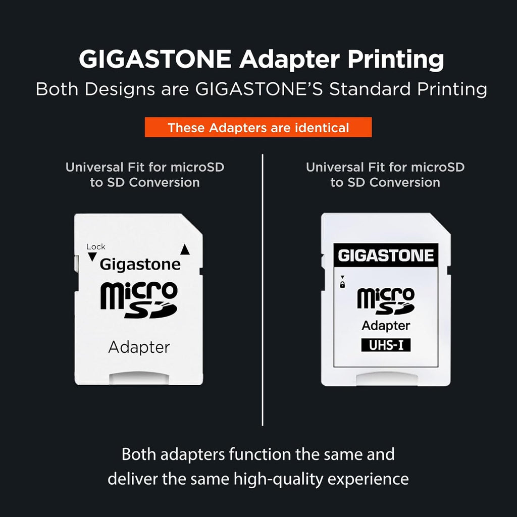 【5-Years Data Recovery】 GIGASTONE 128GB Micro SD Card, 4K Video Recording for GoPro, Action Camera, DJI, Drone