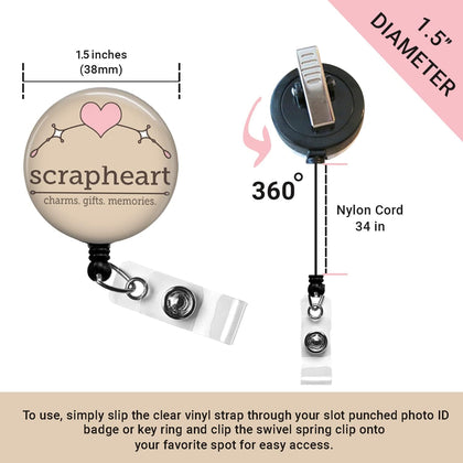 Operating Room Badge Reel - Surgical Tech ID Holder, Scrub Nurse Clip, RN CST Gift for Perioperative Staff, Nursing