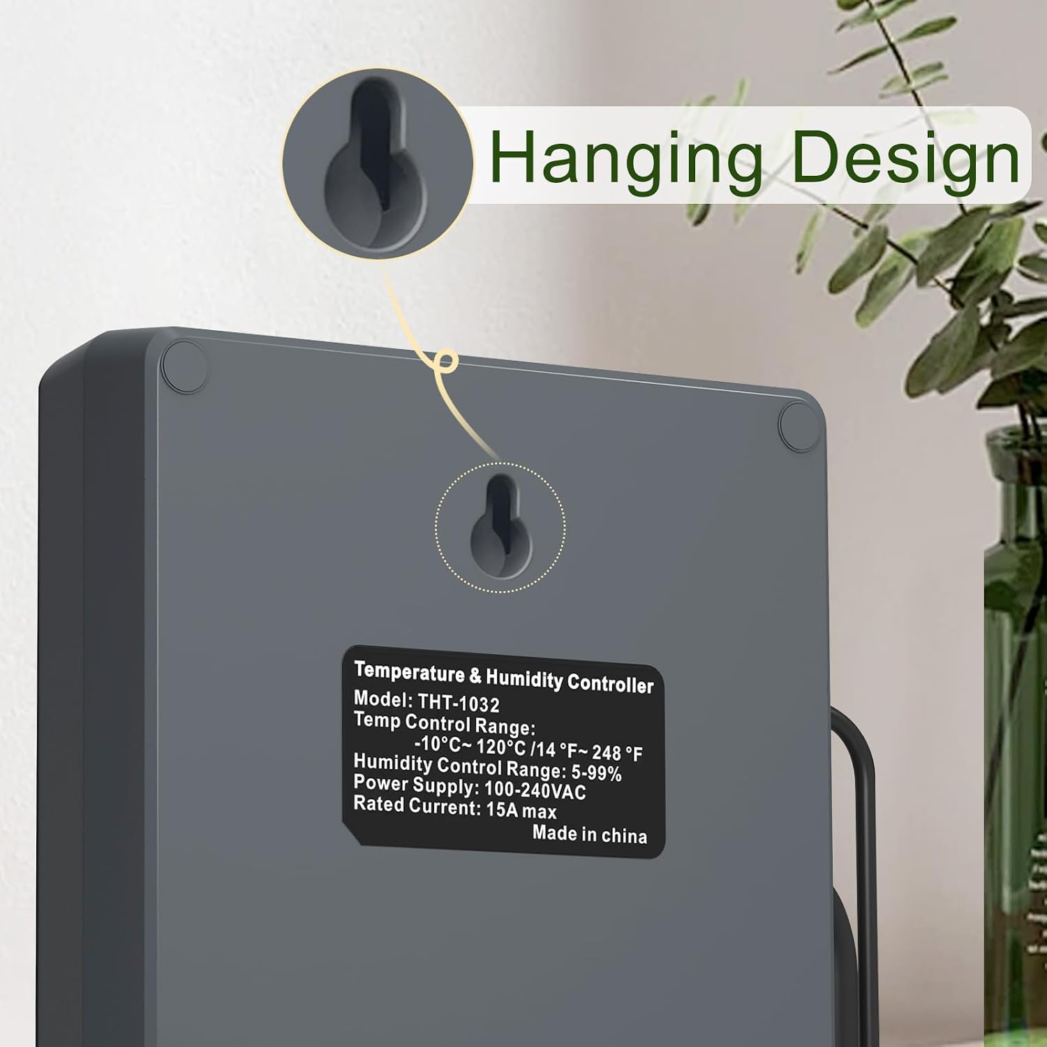Dual Probe Temperature & Humidity Controller, Independent Sensors for Precise Temperature and Humidity Control