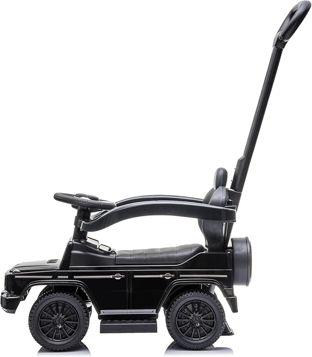 3 In 1 Mercedes G-Wagon Push Car for Toddlers 1 to 3 Years Old, Kids Outdoor Stroller with Music, Horn Sounds, and