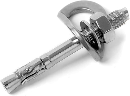 Climbing Holds Anchor Set - 1 PCS - Stainless Steel Bolt Hanger and Bolt Heavy Duty Climbing Holds Weight 2500KG for