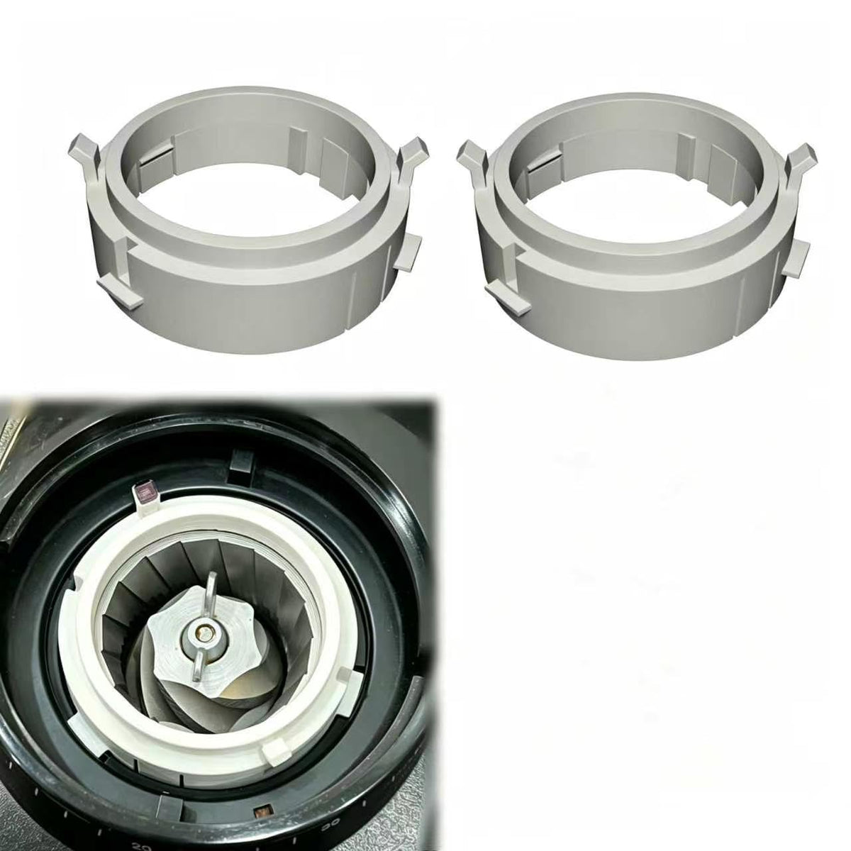 Ring Burr Holder for Baratza Encore Coffee Grinder, 2 Pack，Grey
