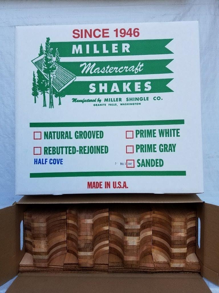 MasterCut Half Cove Decorative Cedar Shingles 104 Pieces