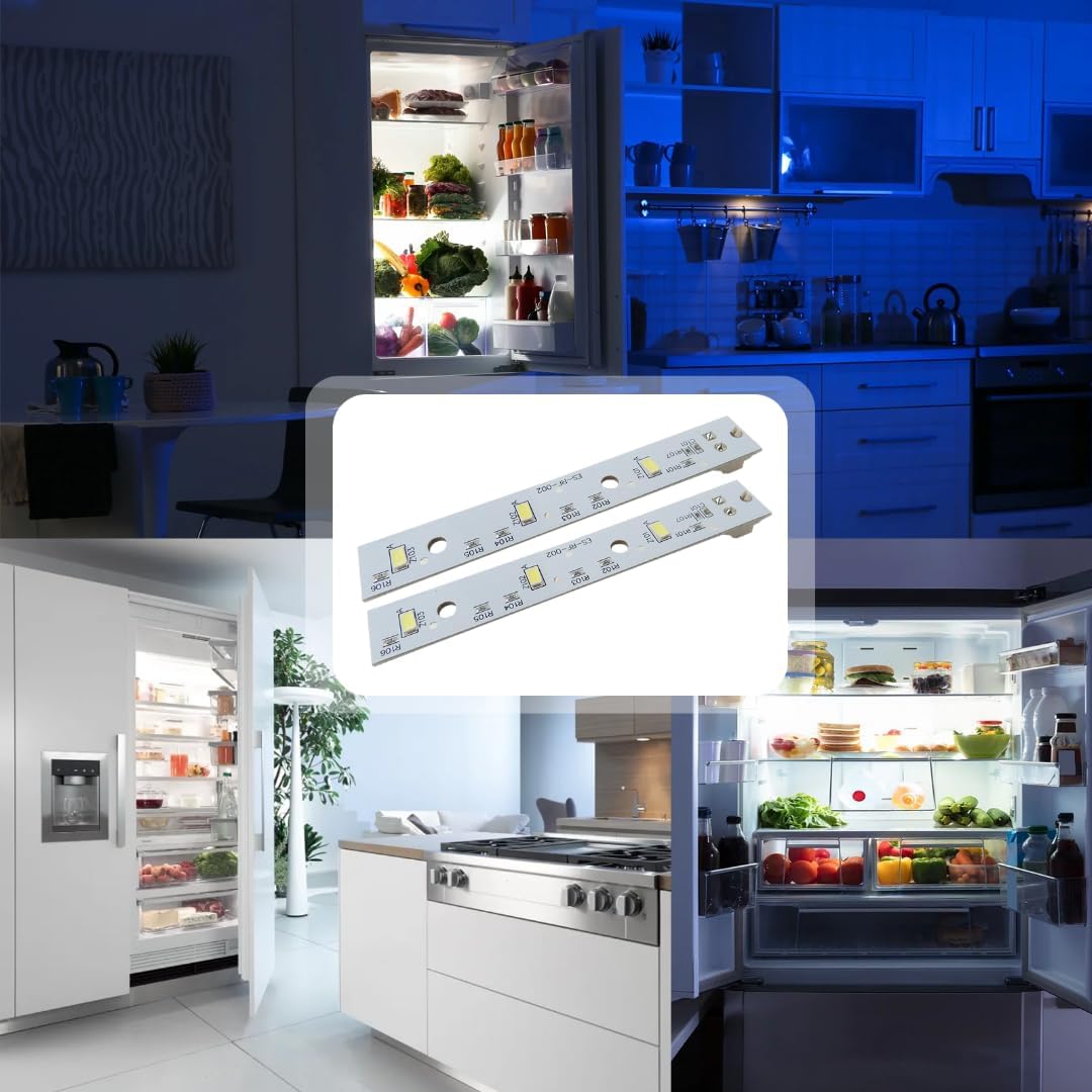2X Refrigerators LED Light Board for GE GSS25GYPBCFS, GSS25GYPECFS,GSS25GYPFCFS,GSS25GYPJCFS,GSS25IENWHDS,for 4468532, EAP11767930, LED3344588 Update Version by Koerlam