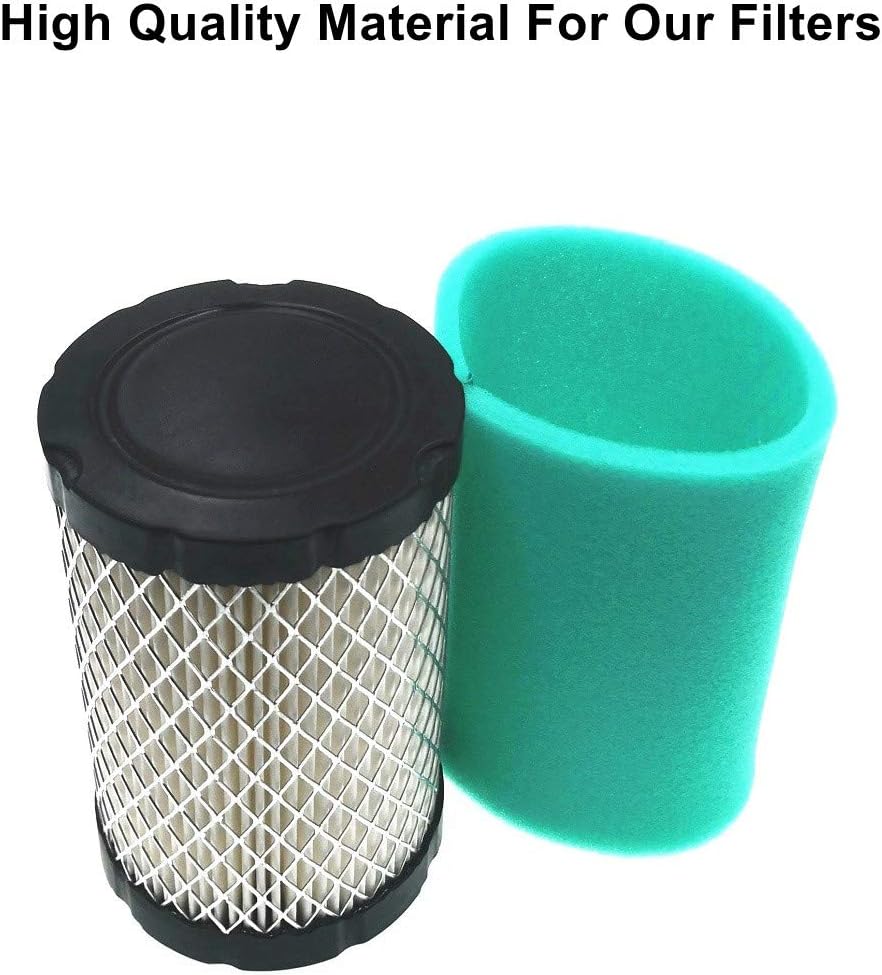 796031 Air Filter Replace for BS 992376 590825 591334 594201 OEM Air Cleaner Cartridge with 797704 Pre Filter Fits Lawn Mower Air Cleaner Element