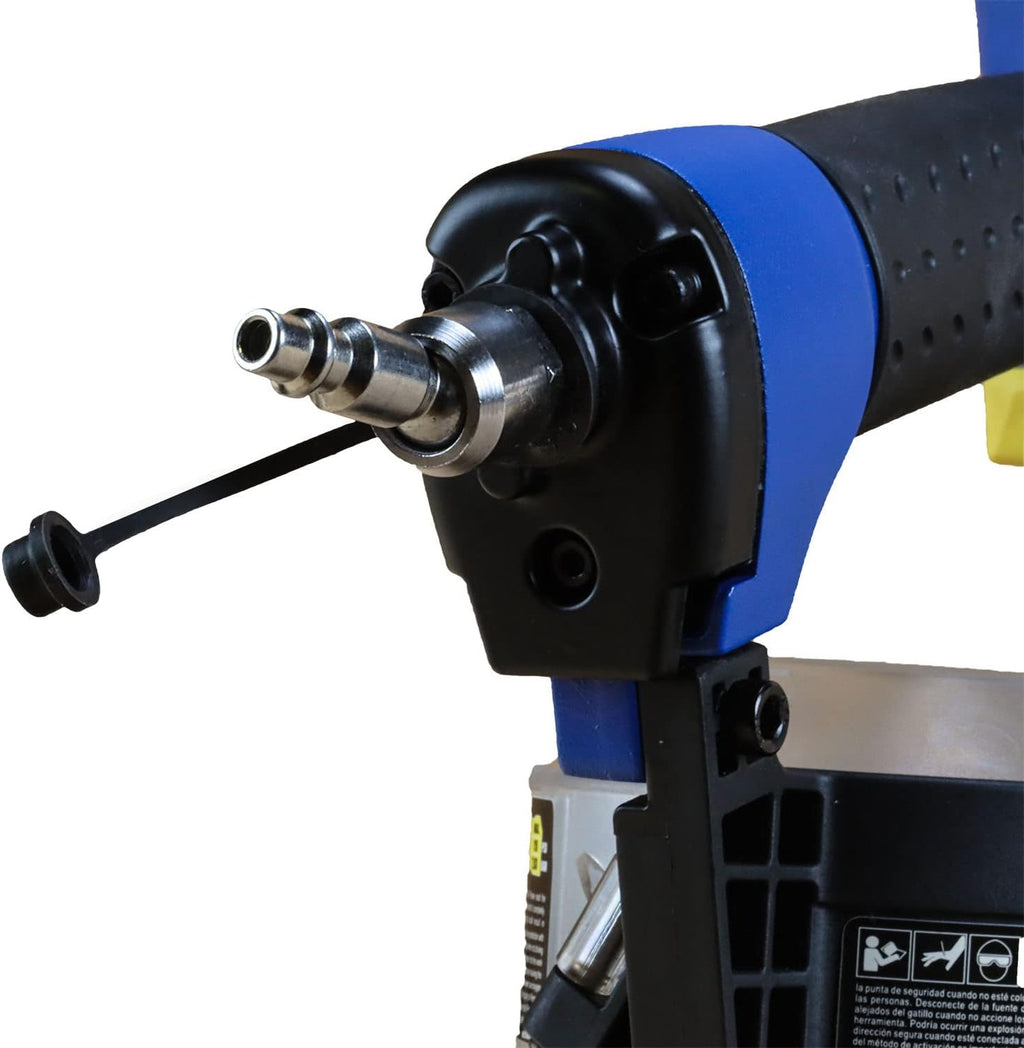 ECN45 Pneumatic 15 Degree 1-3/4" Coil Roofing Nailer with 1/4" NPT Industrial Swivel Fitting and Bag