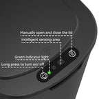 5 Gallon Motion Sensor Bathroom Trash Can Automatic Garbage Cans with Lid Touchless Smart Slim Plastic Trash Bin for