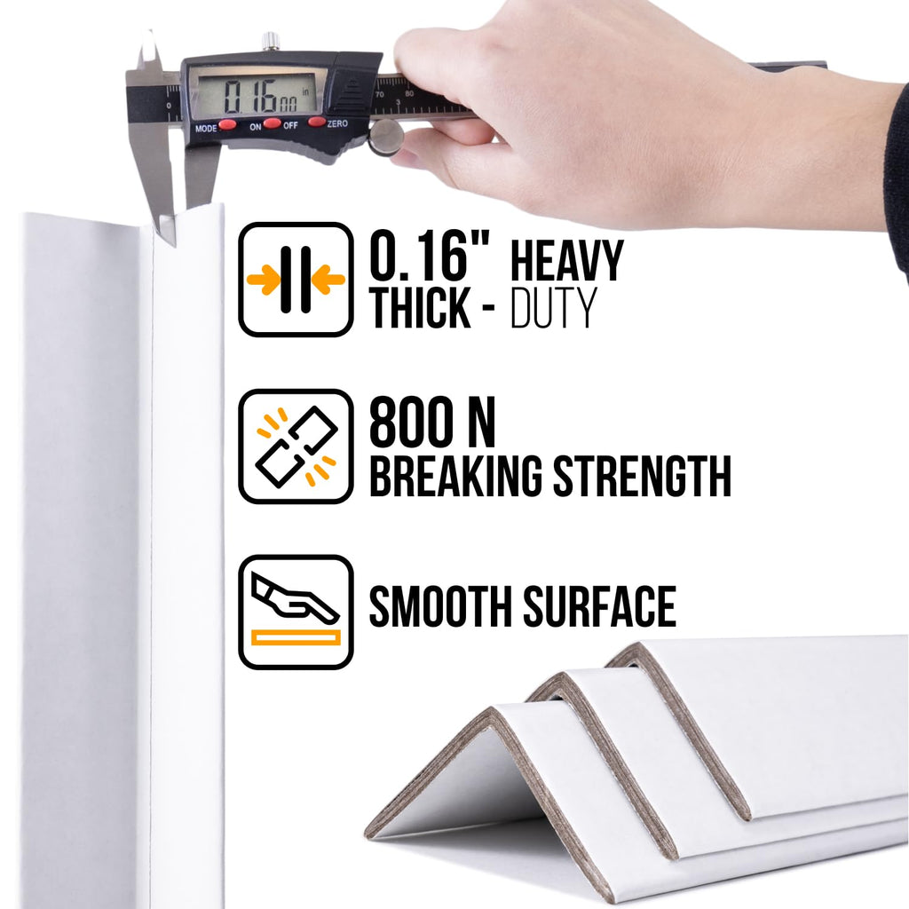 36" x 2" x 2" Reinforced Cardboard Edge Protectors, Pack of 24