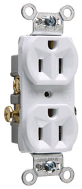 Legrand 15 Amp Commercial Specification Grade Duplex Outlet White 1 Pack