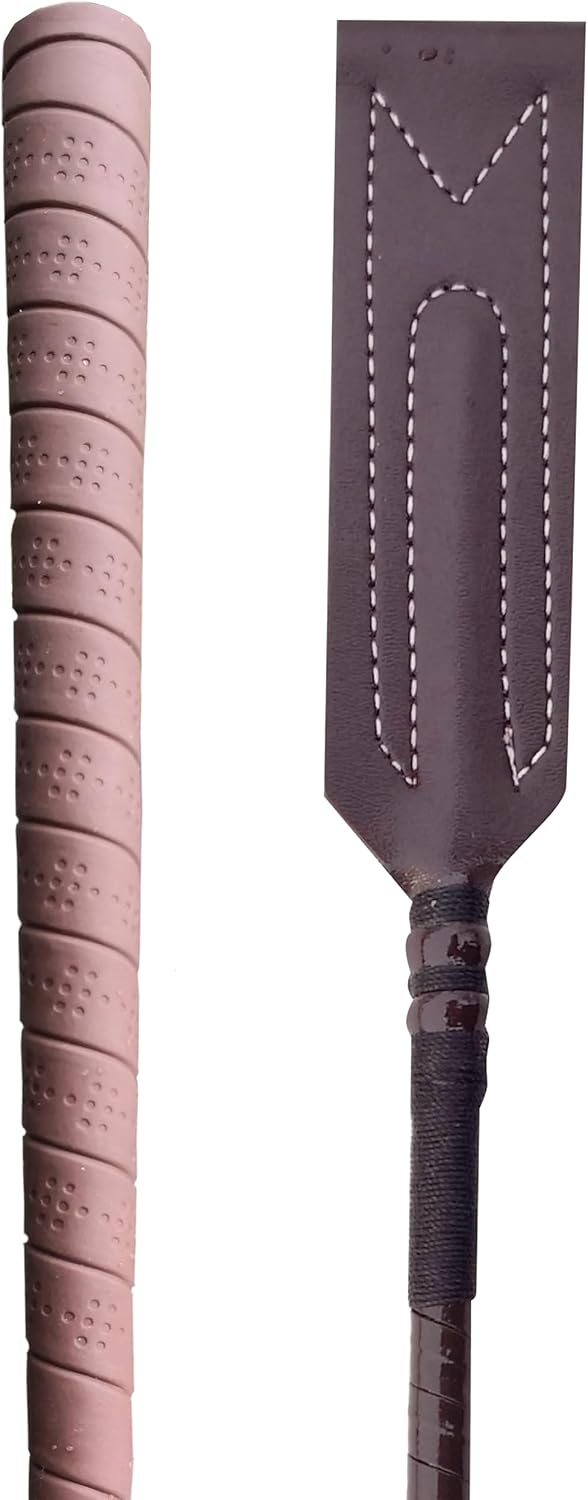 Leather Riding Crop for Horse Riding Show-Jumping Race Whip Equestrian