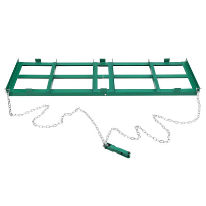 6 FT Drag Harrow Driveway Grader, Tow Behind Lawn and Power Rake