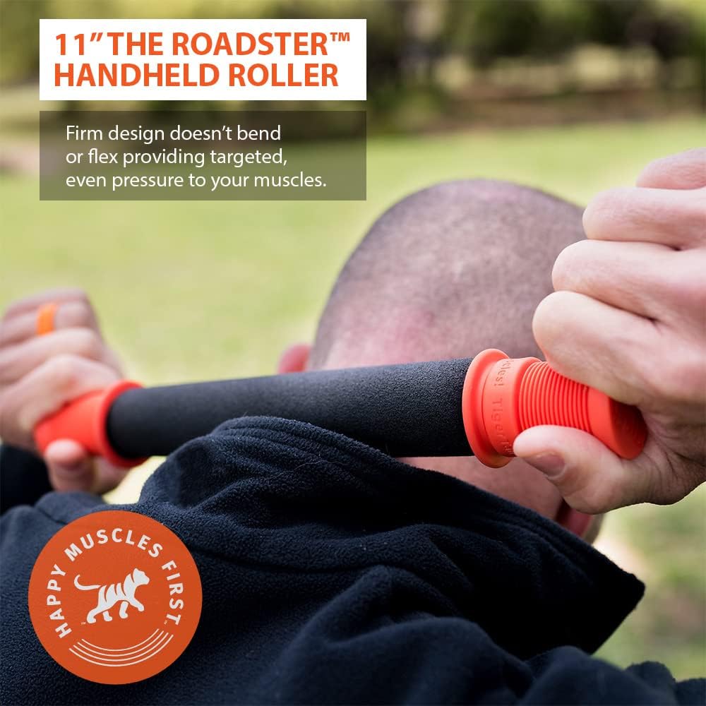 11in Massage Stick Portable Roller, Handheld, Deep Tissue Foam Roller for Legs, Neck, Calves, Thighs, Shins & Back