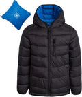 Boys Puffer Jacket - Packable Warm Insulated Hooded Boys Winter Coat with Pockets (Sizes 4-20)