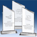 Personalized Crystal Awards, Custom Engraved Corporate Recognition Awards for Employee Appreciation, Leadership