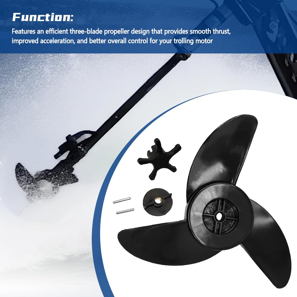 MATERIG 3 Blade Trolling Motor Propeller Fit MotorGuide R3 Xi3 Xi5 MGA089B