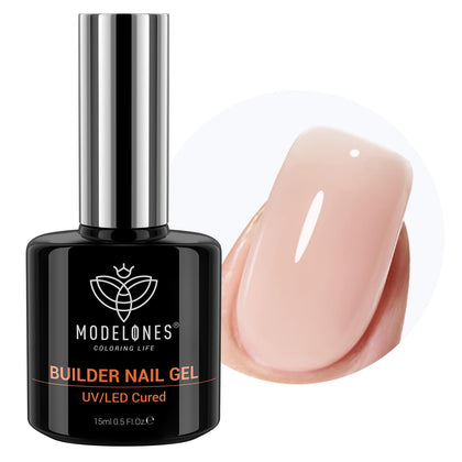 8-in-One Builder Nail Gel, Neutral Nude Builder for Thickening