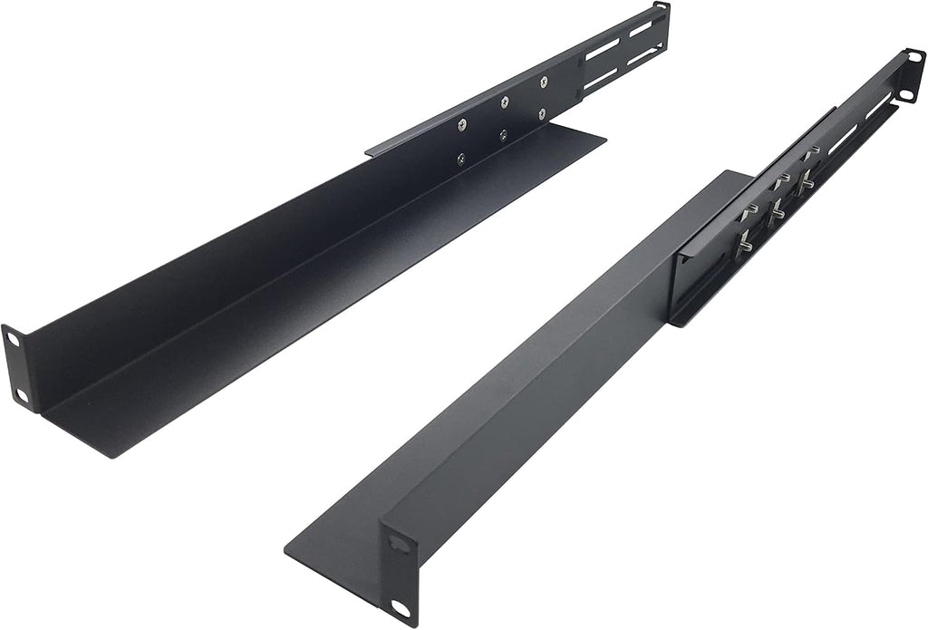 1U Universal 4-Post Rack Mount Server Shelf Rails 16-33" D