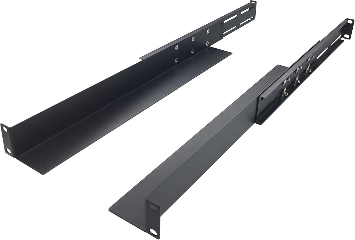1U Universal 4-Post Rack Mount Server Shelf Rails 16-33" D