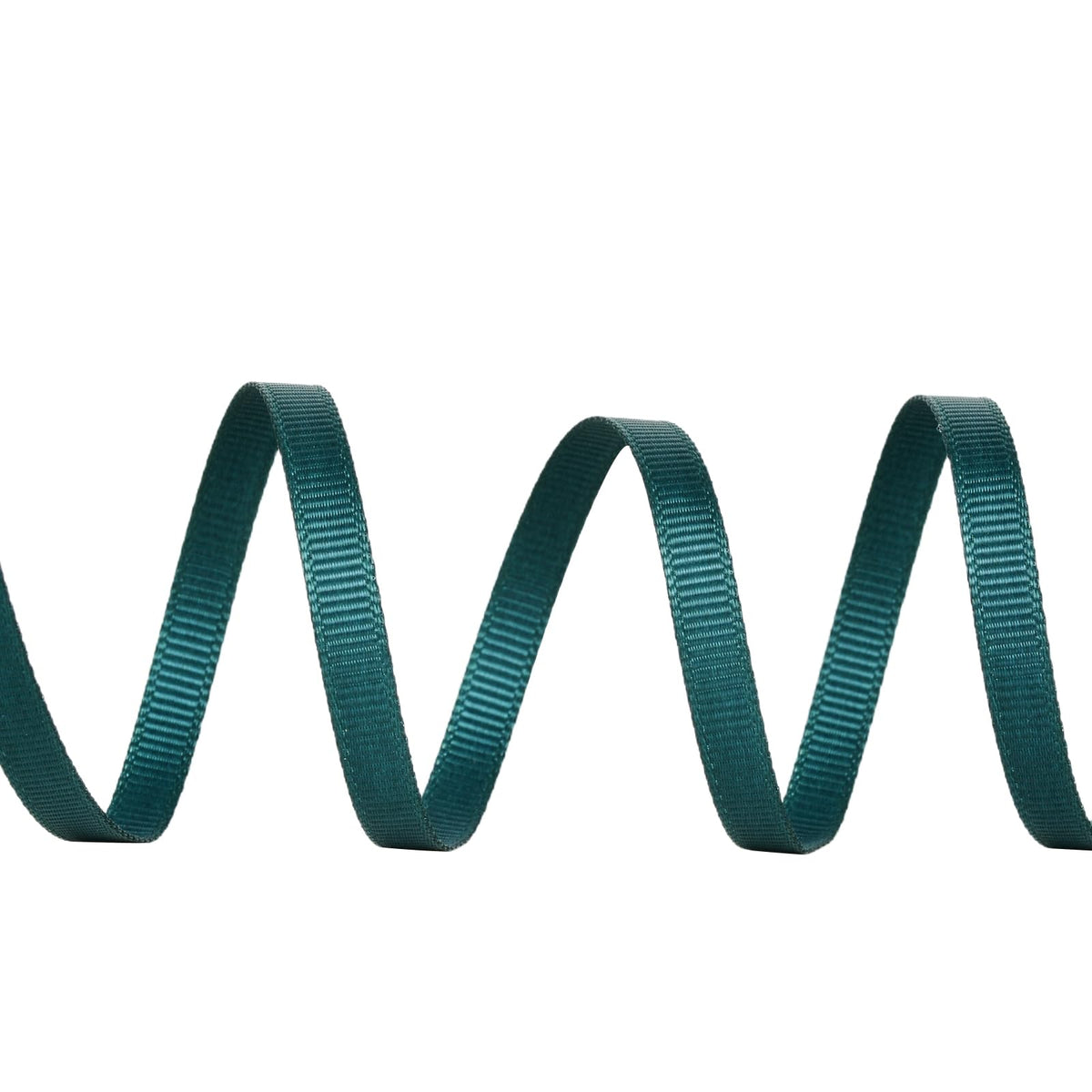 Teal Grosgrain Ribbon, 1/4 Inch Continuous 50 Yards